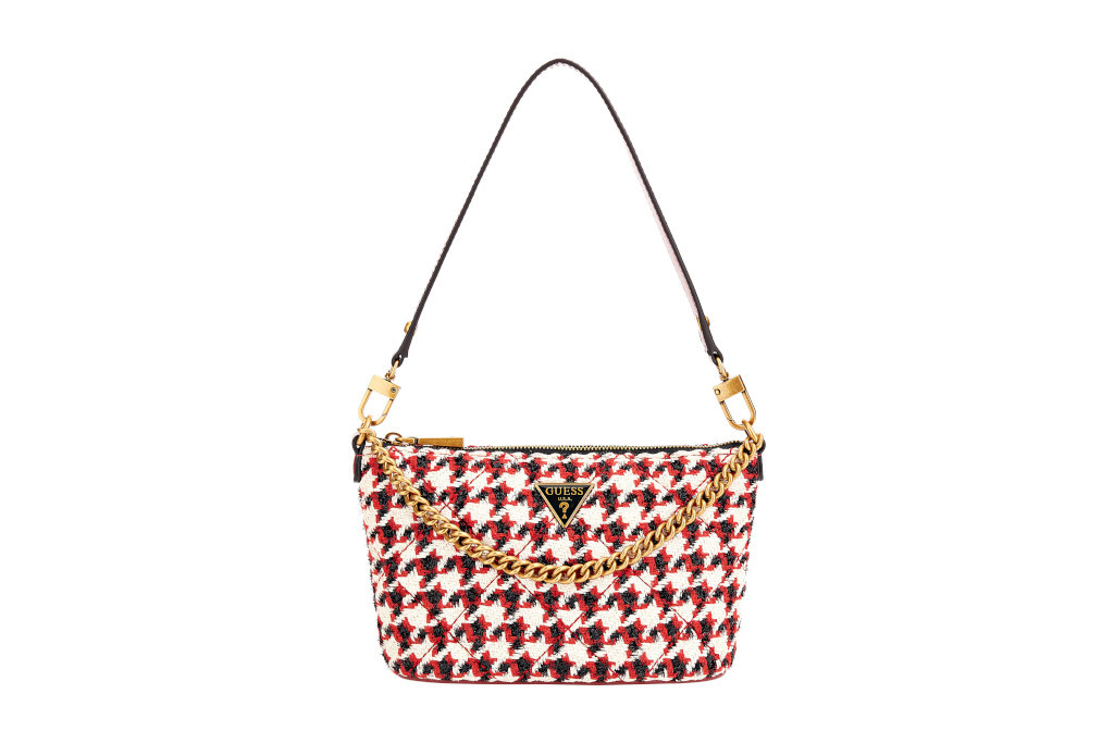 Red tweed bag