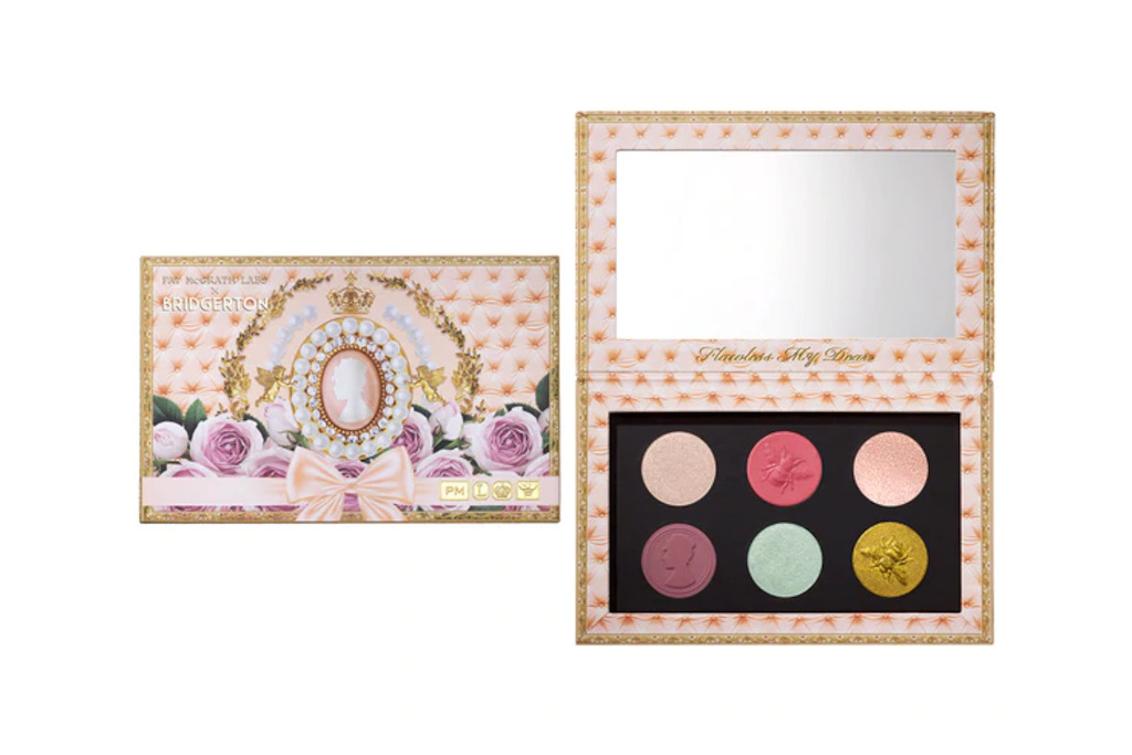 Pink Bridgerton-inspired eyeshadow palette