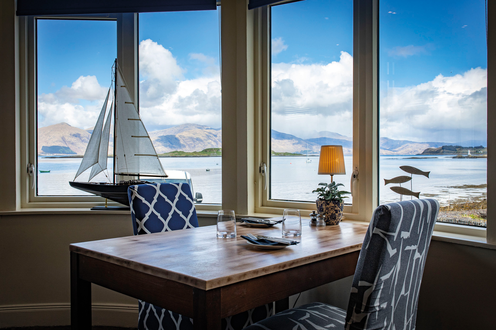 A dining table at Pierhouse Restaurant