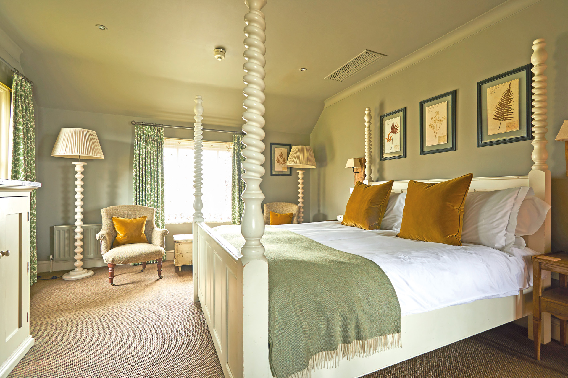 Bedroom at the Pig Brockenhurst