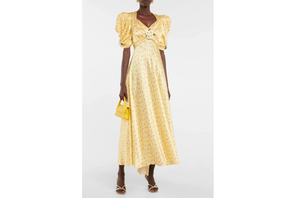 Woman in yellow dress