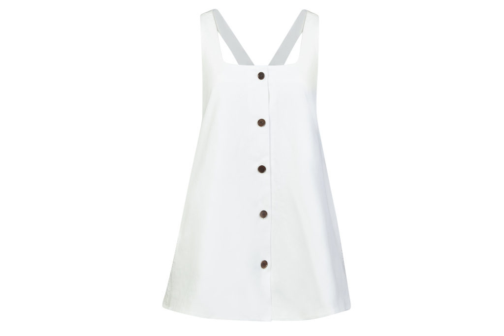 White mini dress