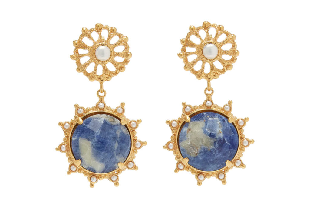 Blue sunny earrings