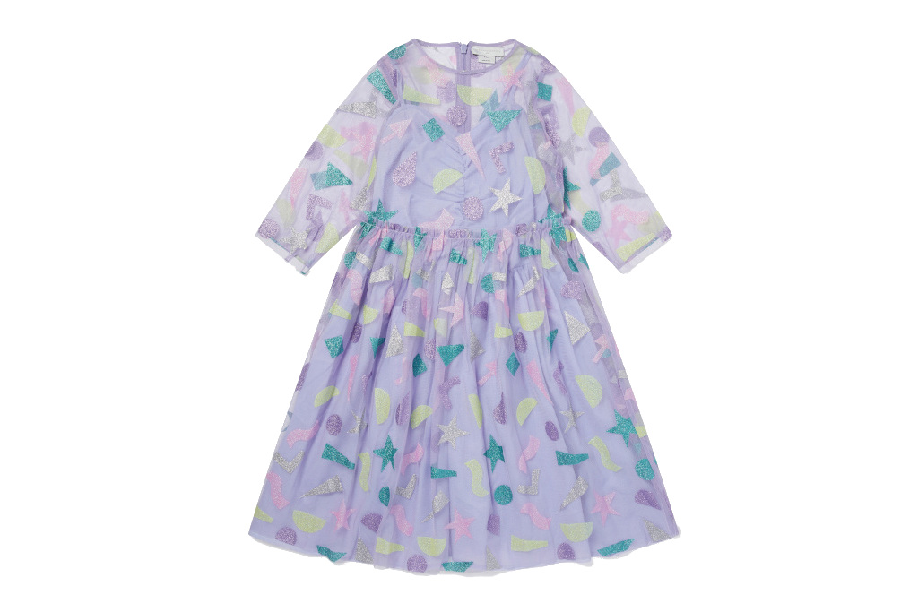 Purple floral dress