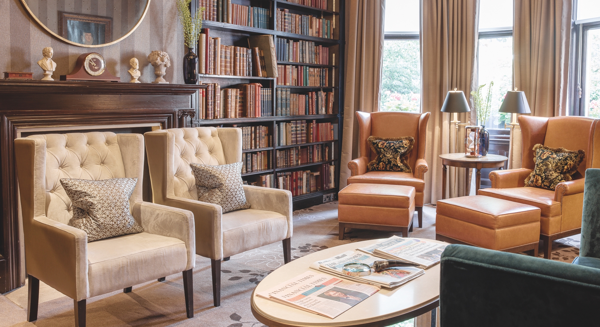 The Library at 11 Cadogan Gardens