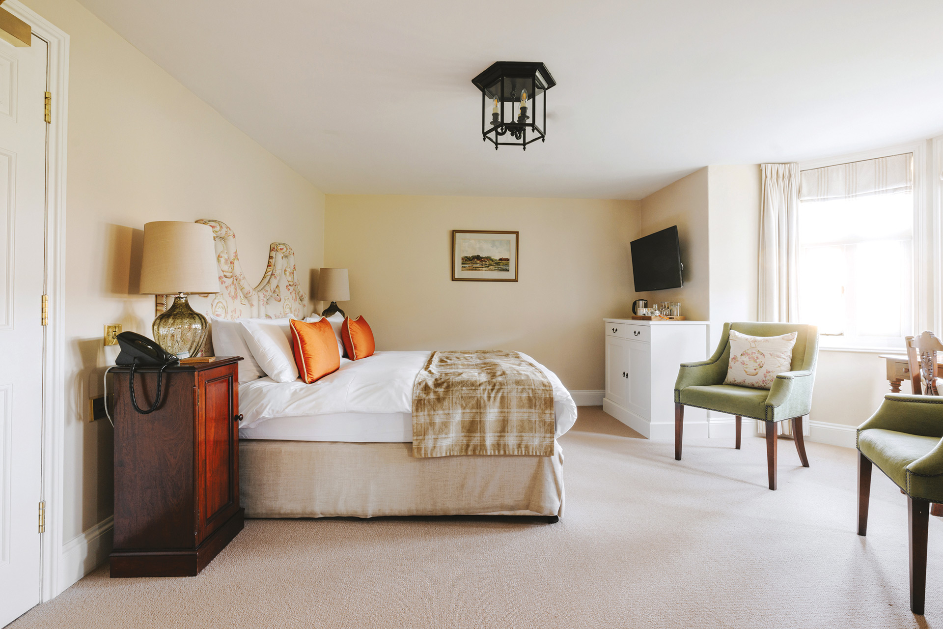Bedroom at The Victoria hotel.