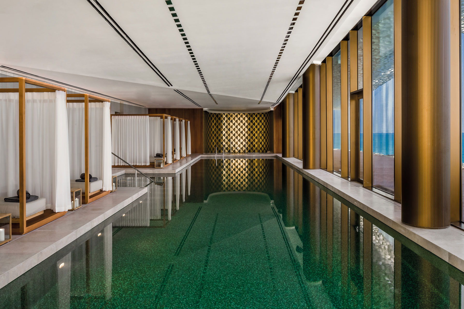 Spa pool at Bulgari Resort Dubai