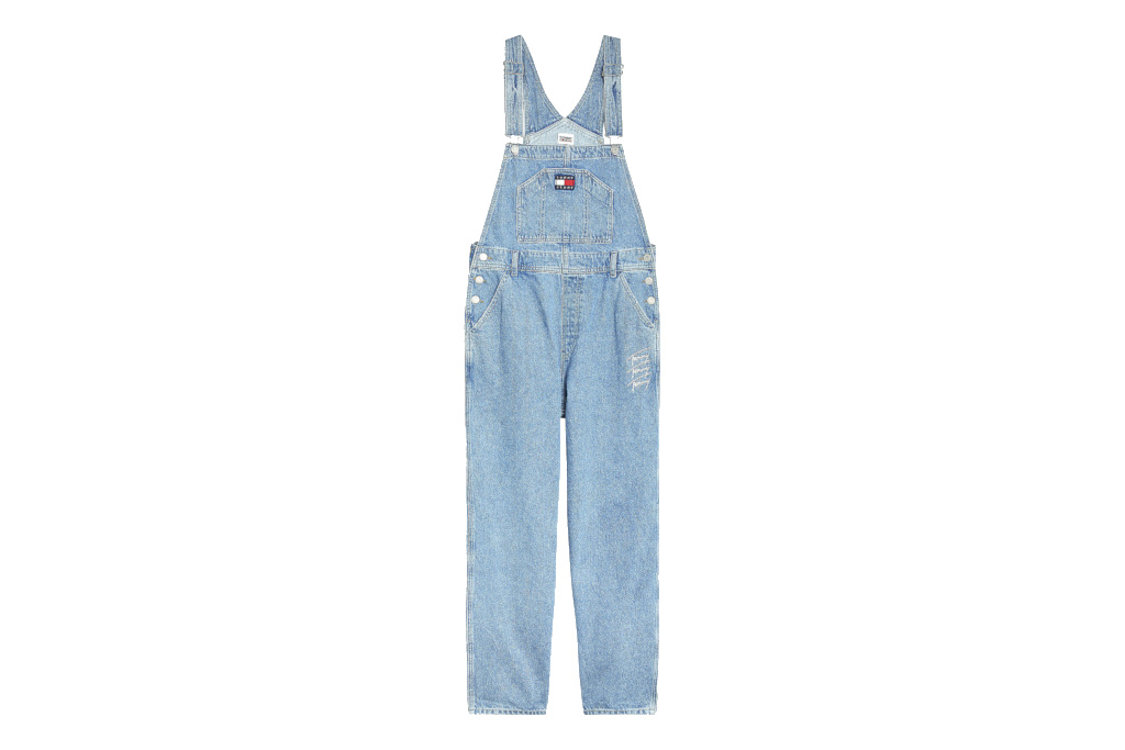 Blue denim dungarees