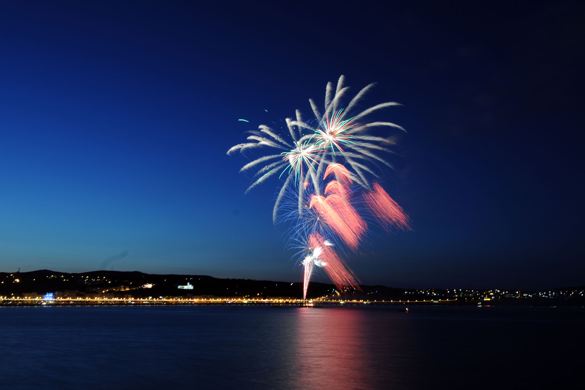 Fireworks at the Isle of Man TT