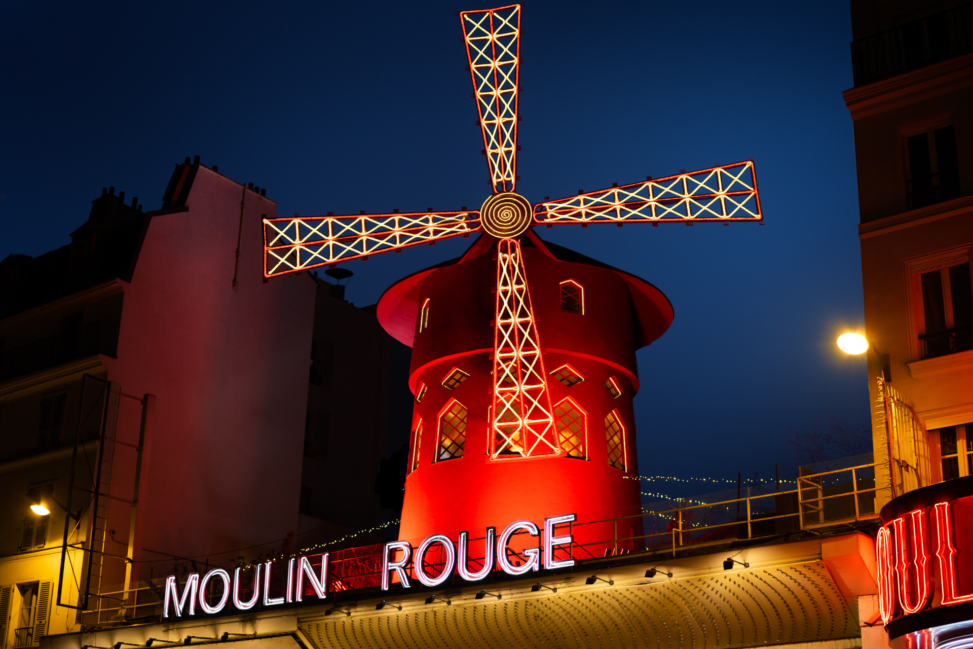 Moulin Rouge red windmill