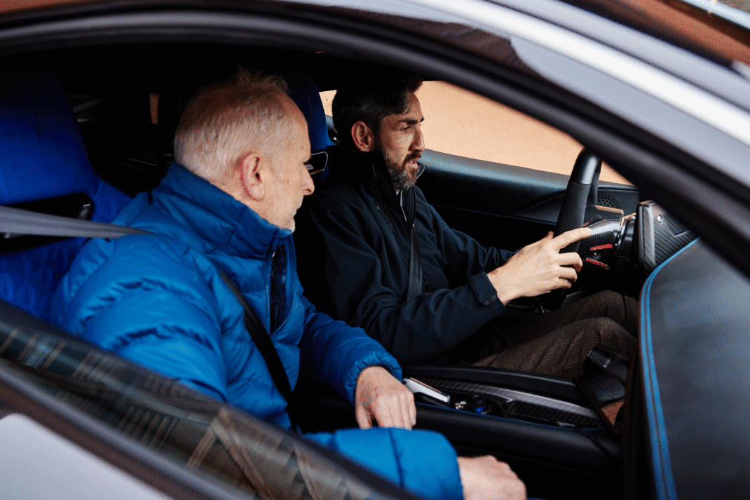 Jeremy Taylor in the Pininfarina Battista