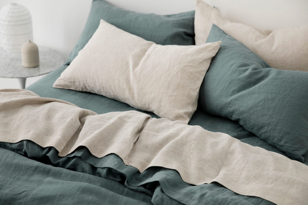 Blue bed linen by Cultiver 