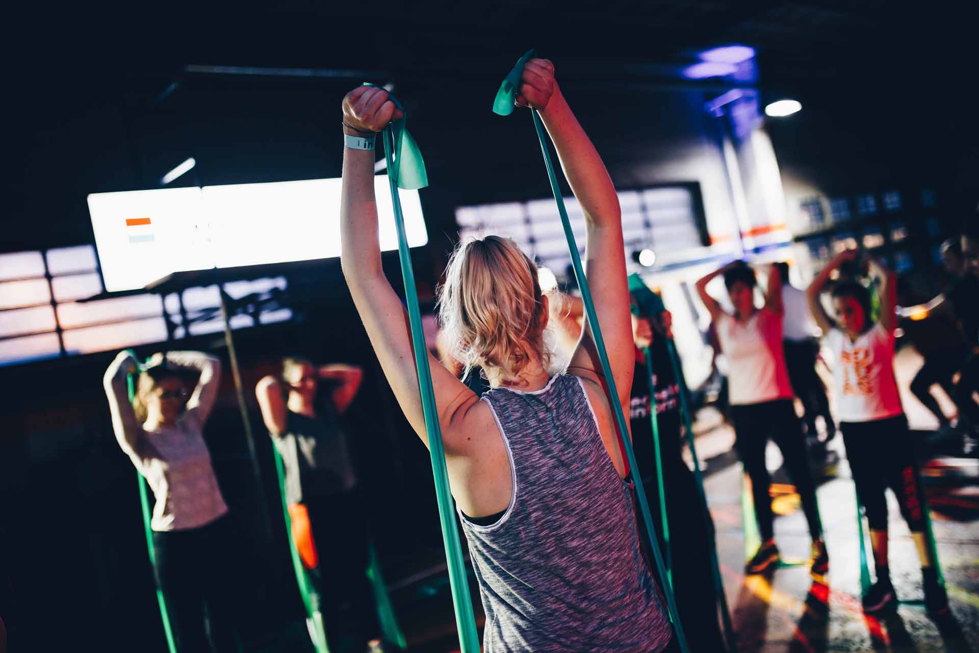 People at a workout class