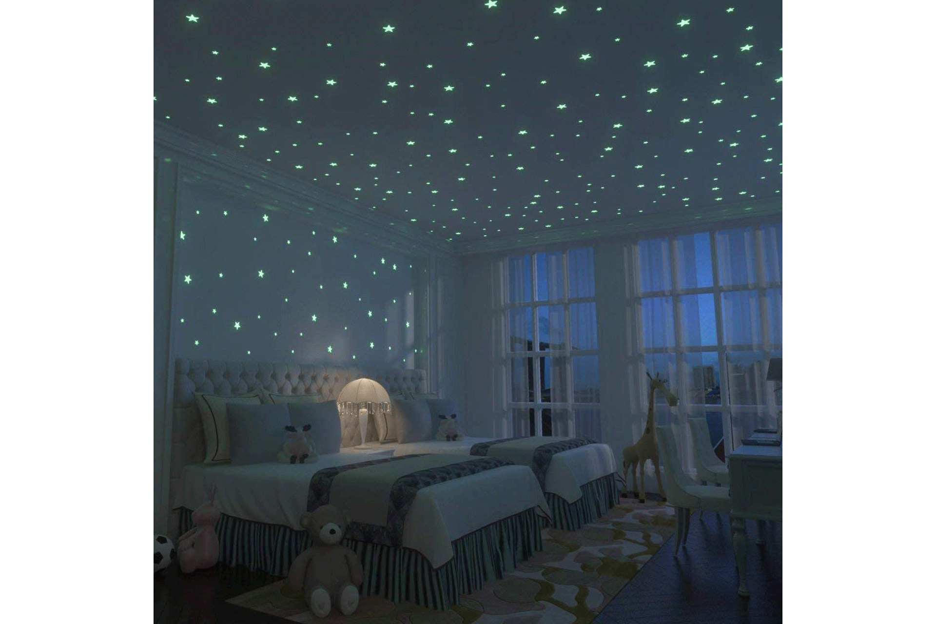 Glow in the dark Stars in a boy's or child's bedroom