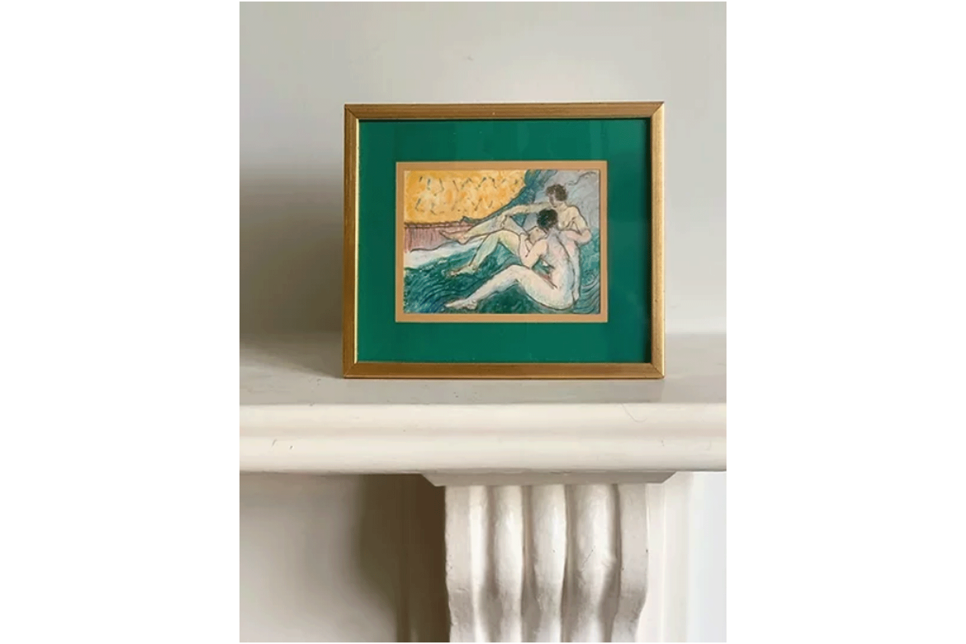 Framed Mixed Media, Reclining Figures, Patrik Reuterswärd (1886-1971) sold by Tat London
