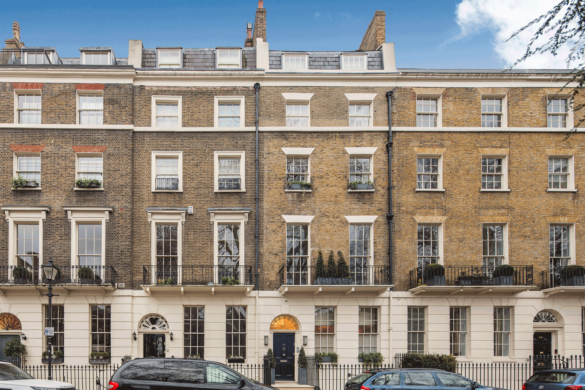Exterior of a Georgian townhouse in London