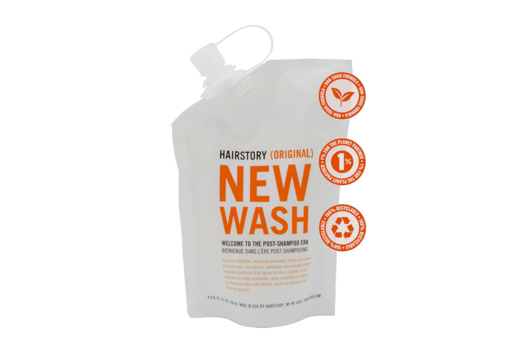 Refillable shampoo pouch