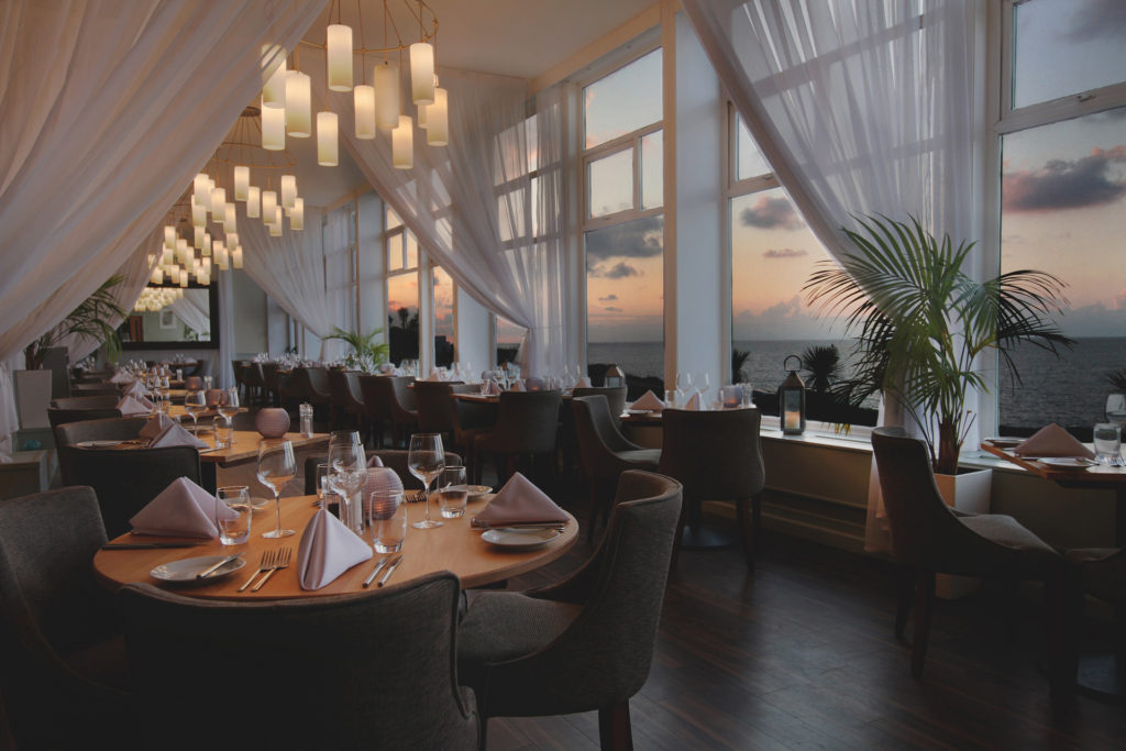 Dune restaurant overlooking the ocean