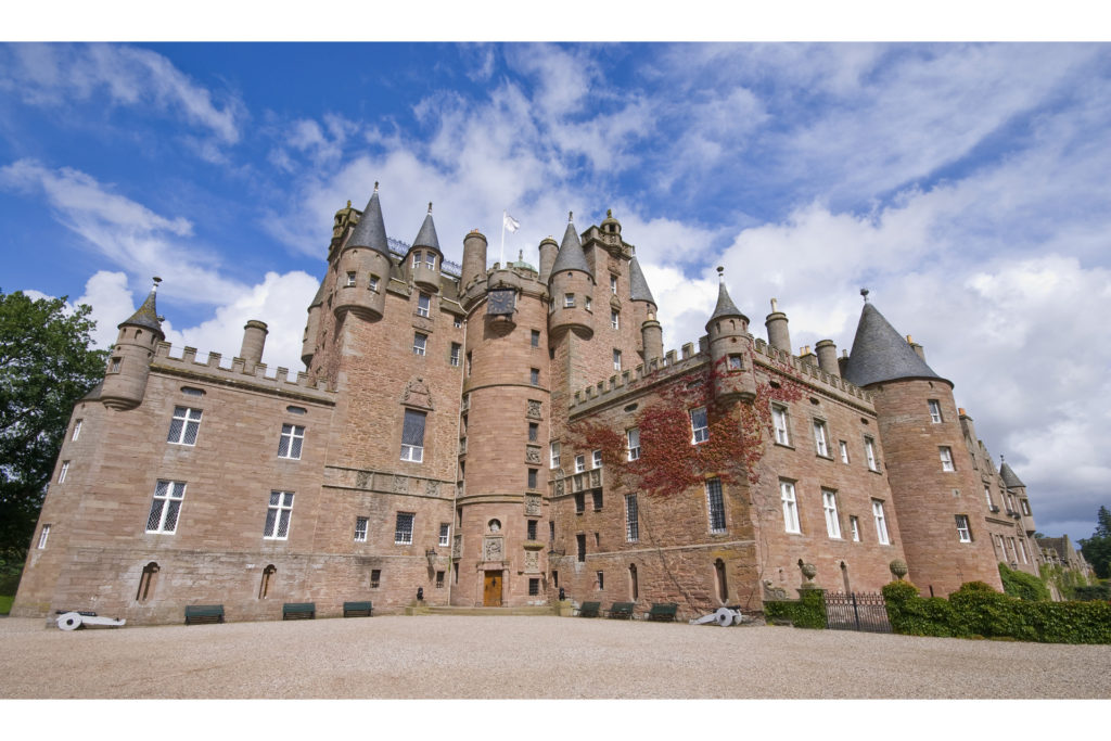 Castle of Glamis in Angus area, Scotland.