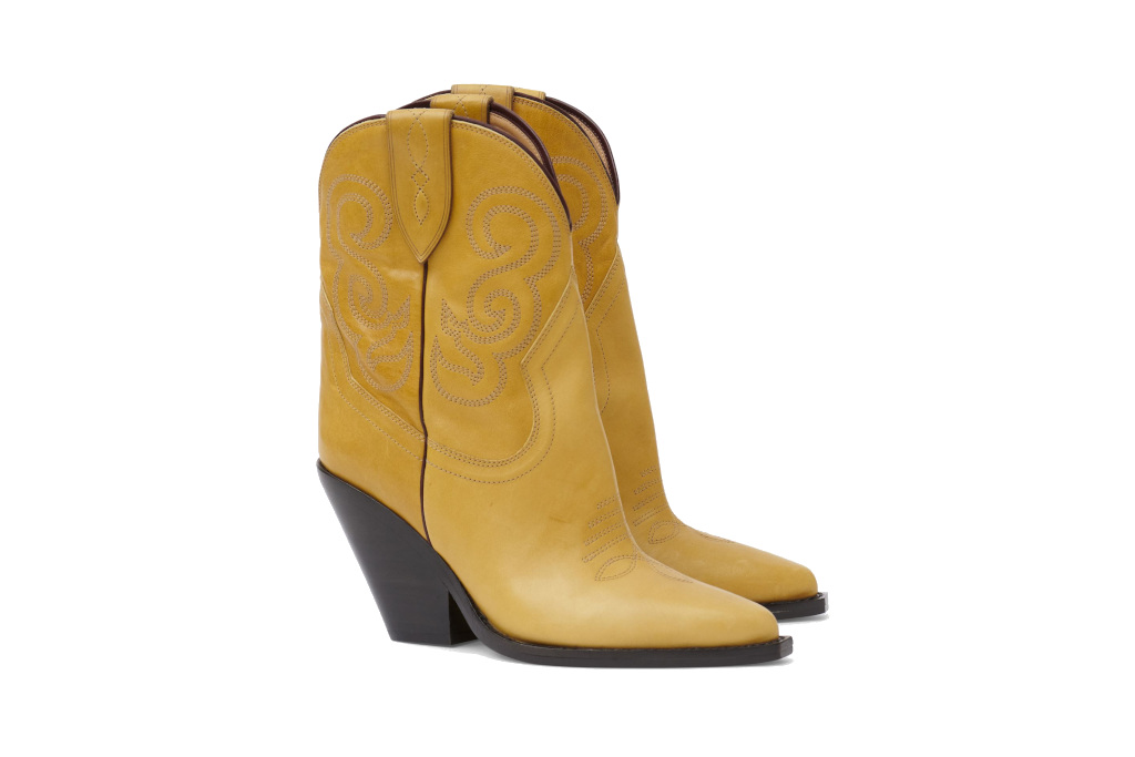 Yellow cowboy boots