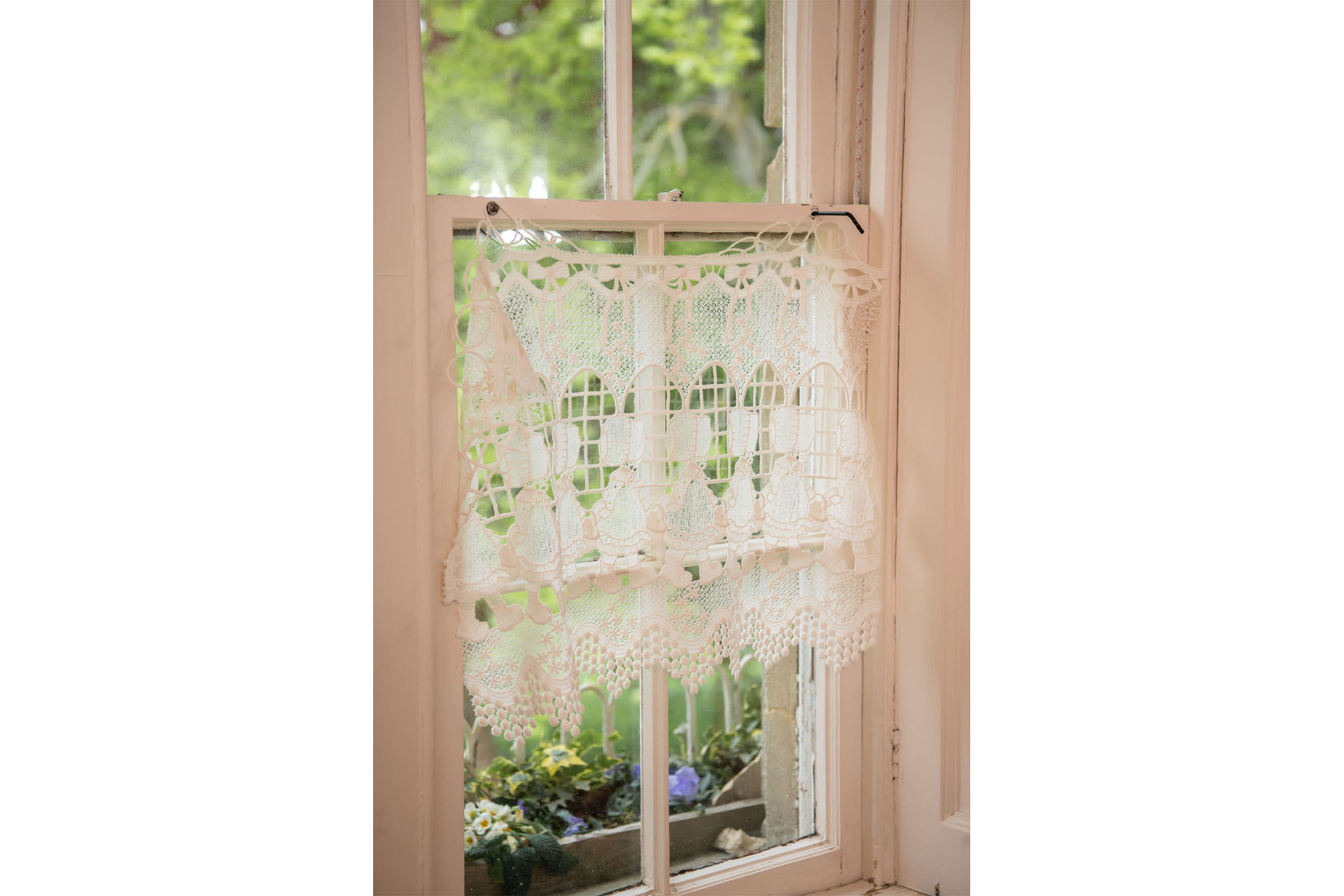 Vintage Crochet Cafe Curtains from Pearl Lowe