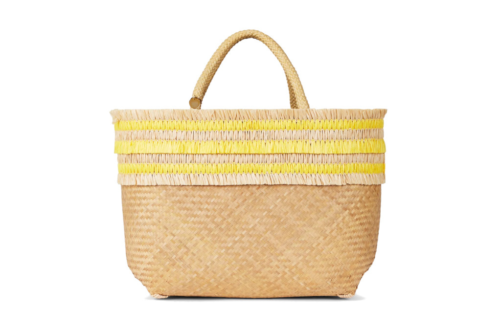 Bamobb tote bag with yellow detail at the top