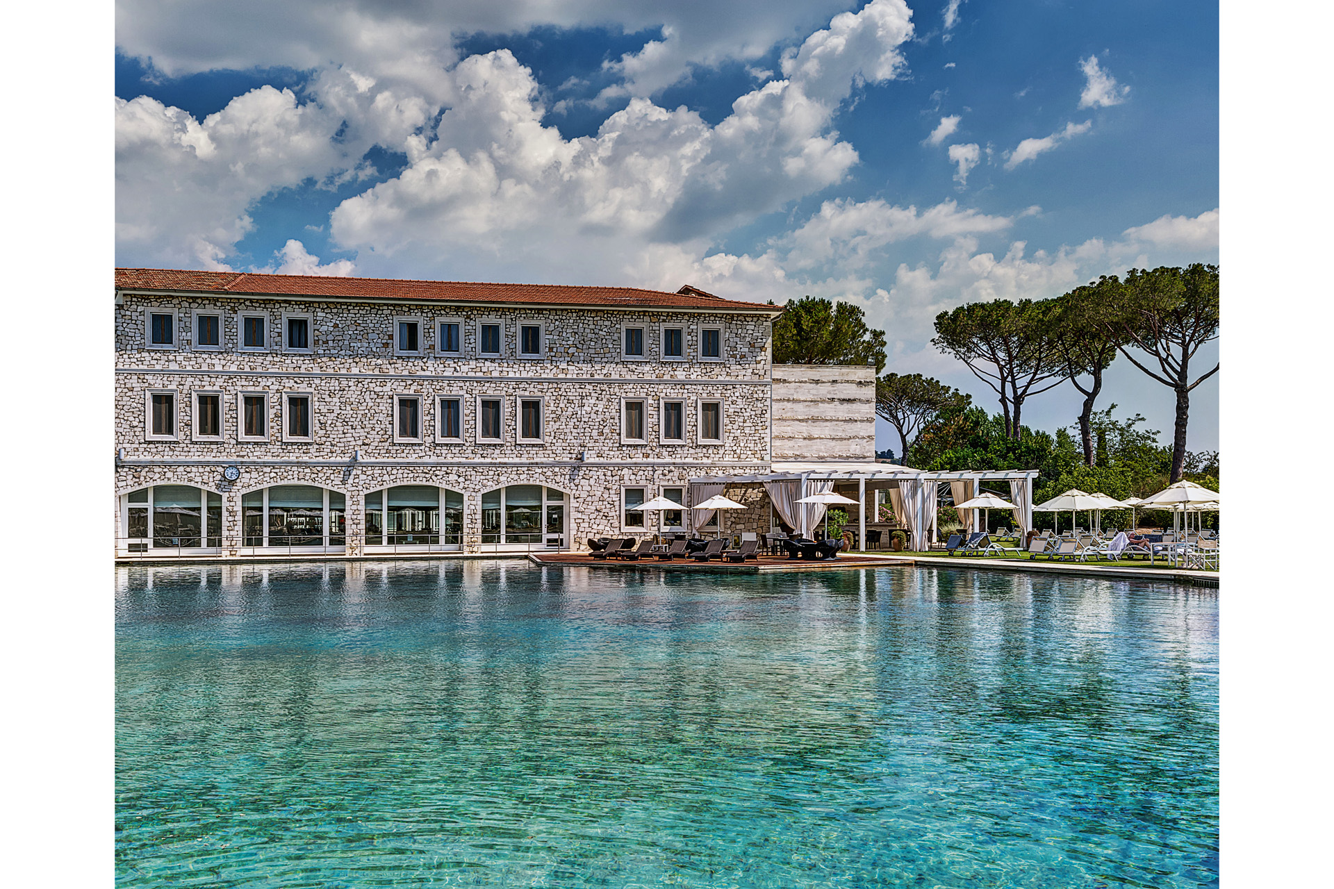 The thermal spring at Terme di Saturnia Hotel Resort & Spa