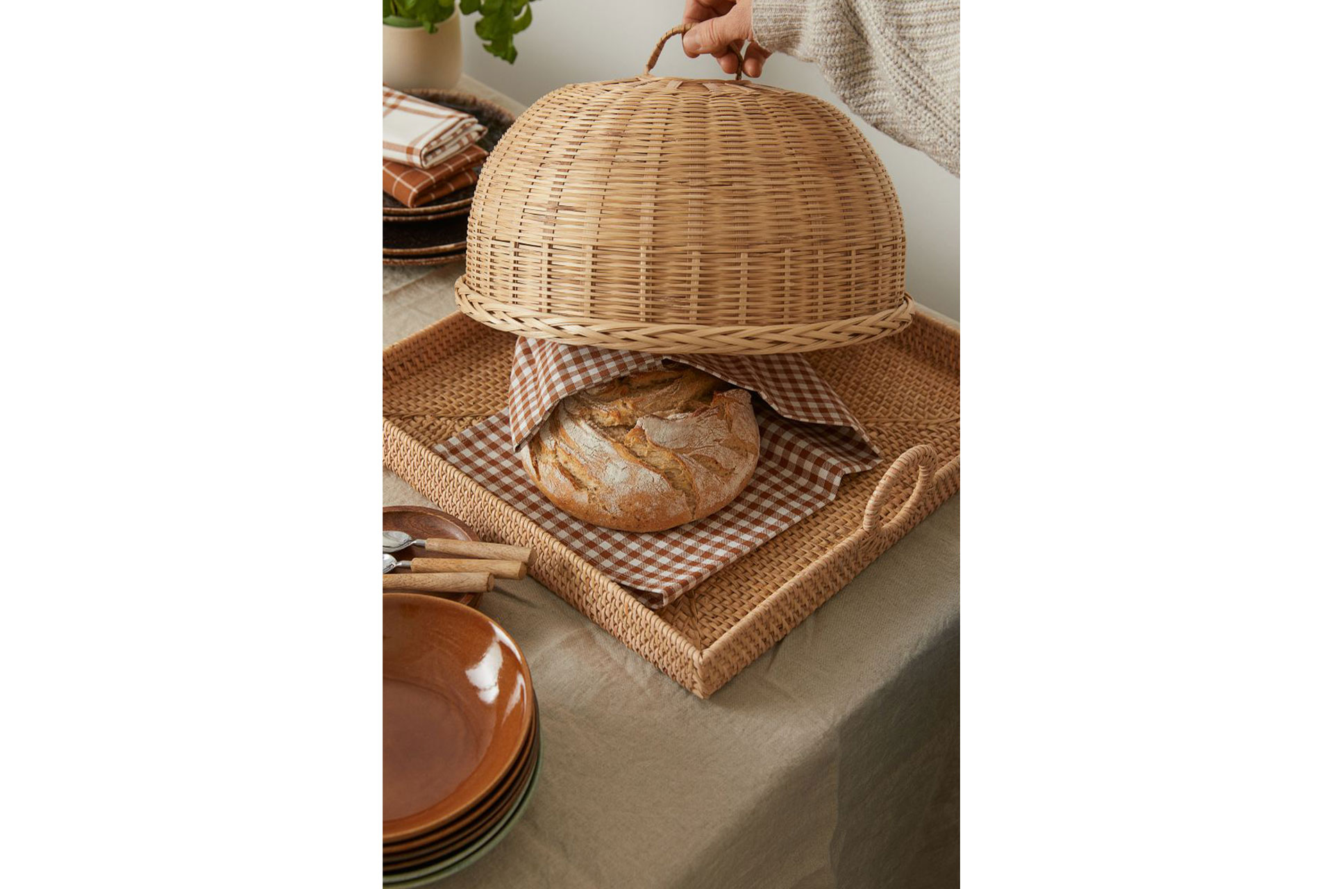 H&M Home Rattan Tray