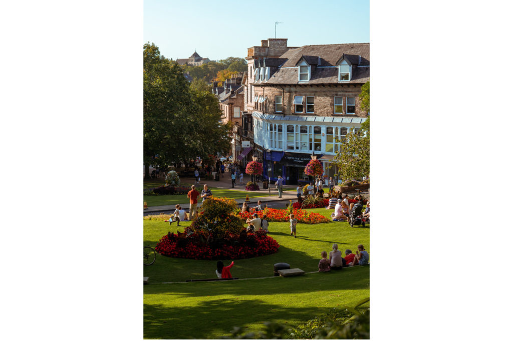 Montpellier in Harrogate and surrounding park space