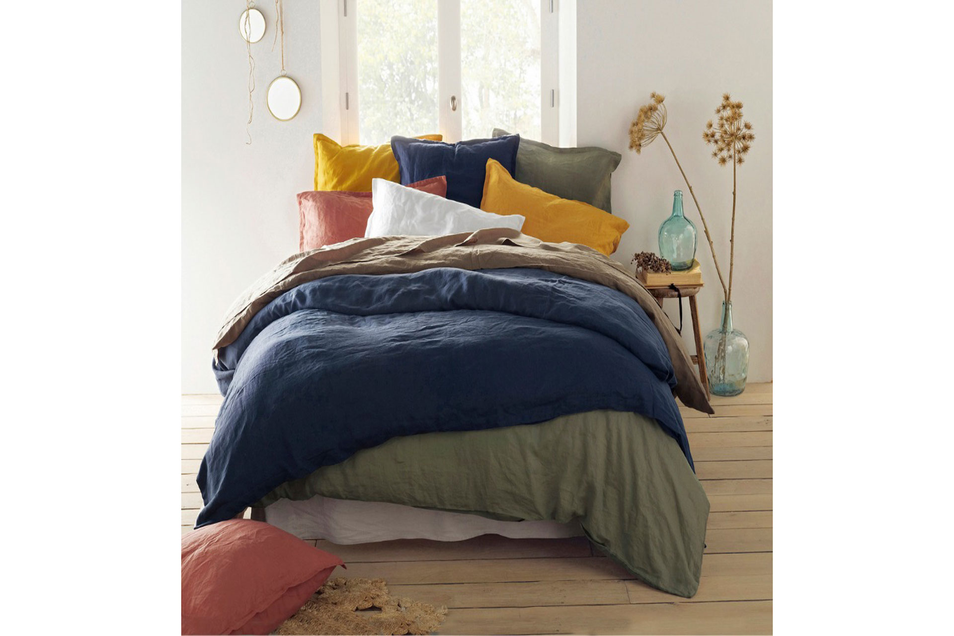 a range of colourful bed linen by La Redoute