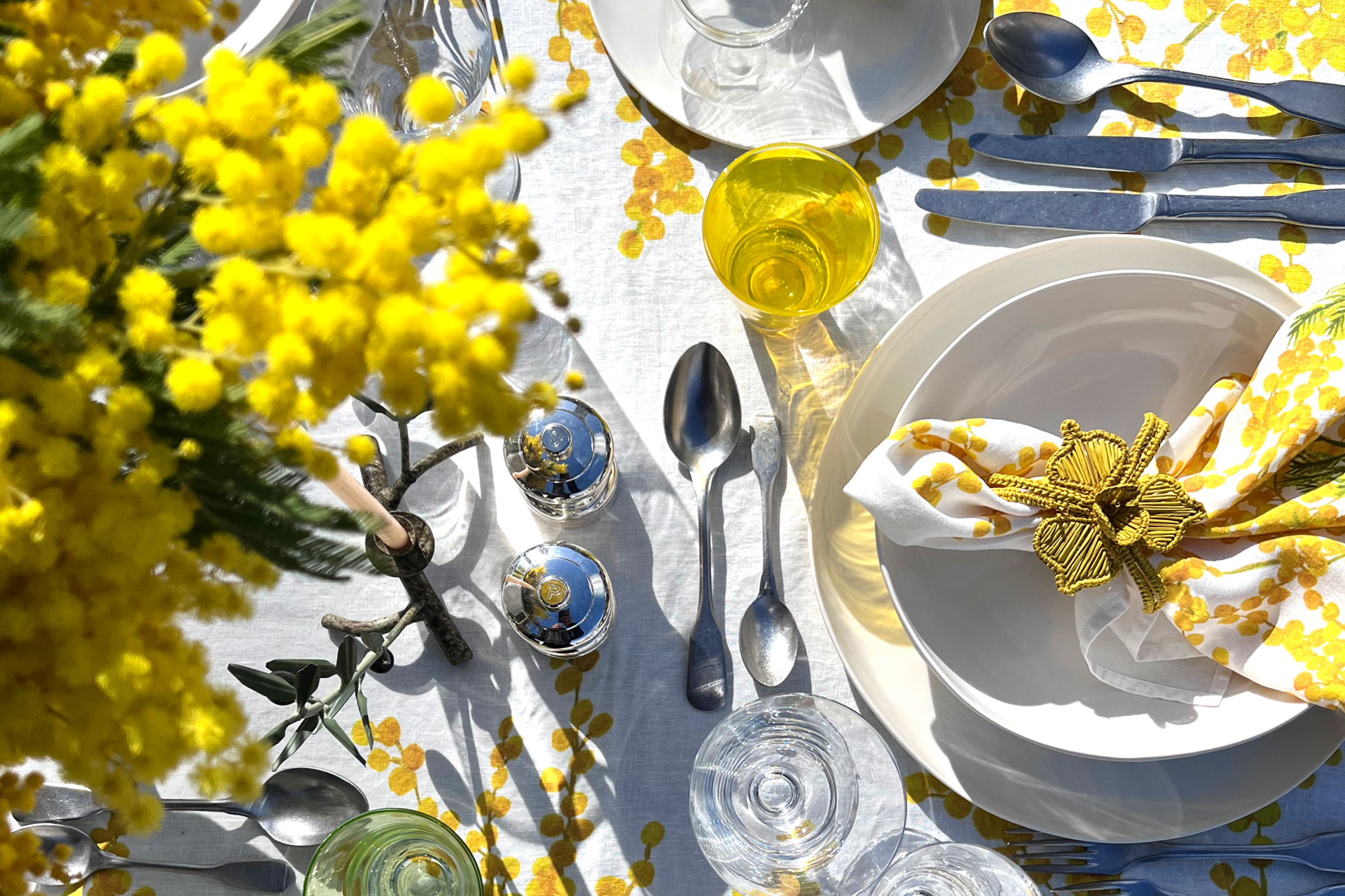 Mimosa tablecloth by Summerill & Bishop
