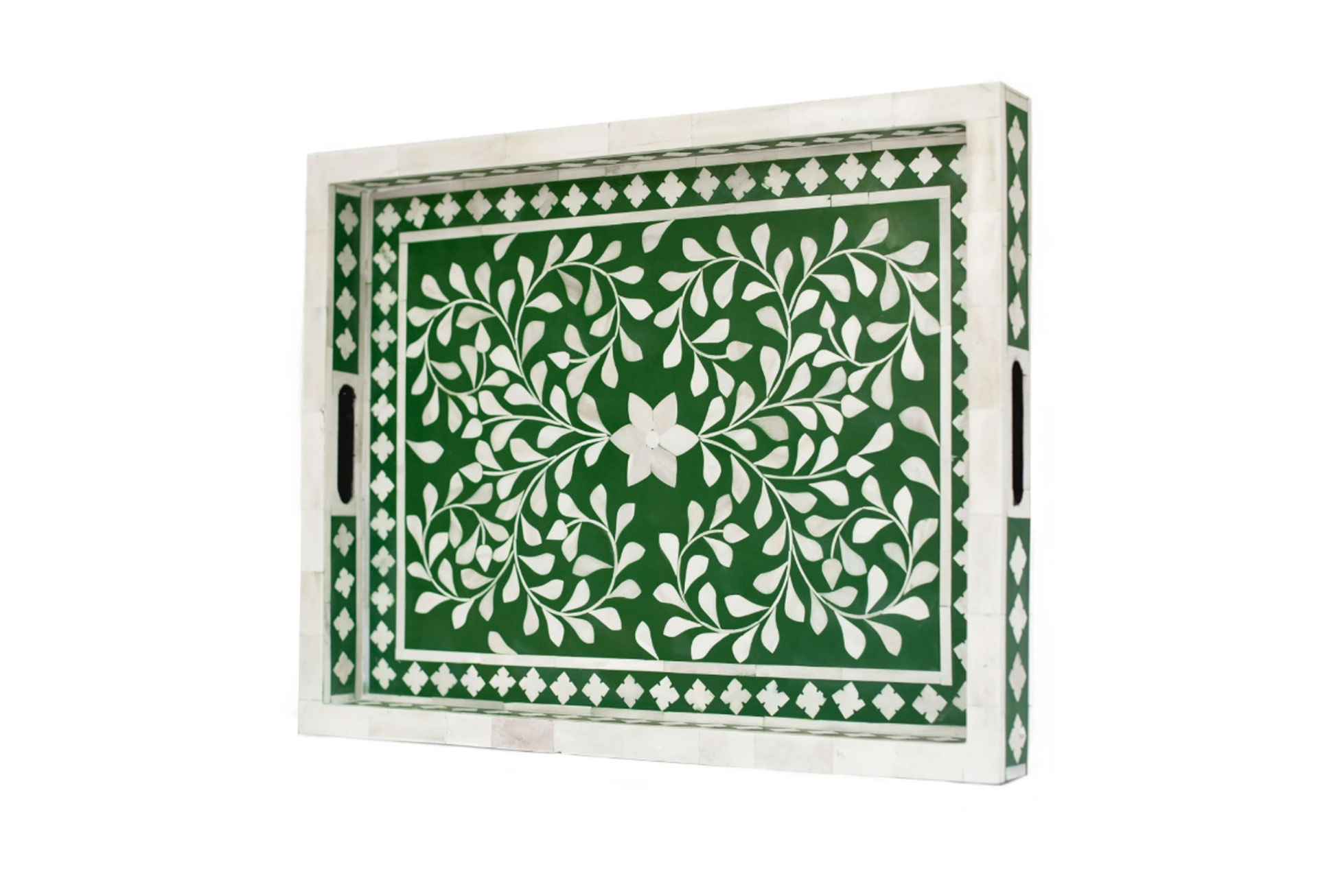Green Floral Tray sold by Wolf & Badger