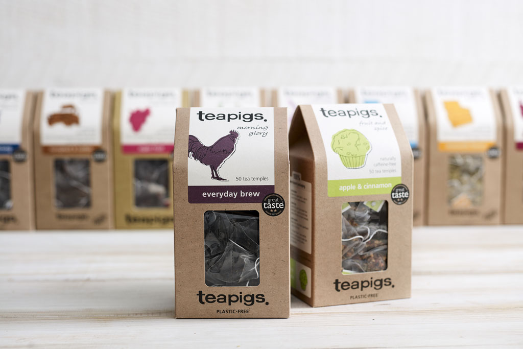 teapigs tea bags boxes