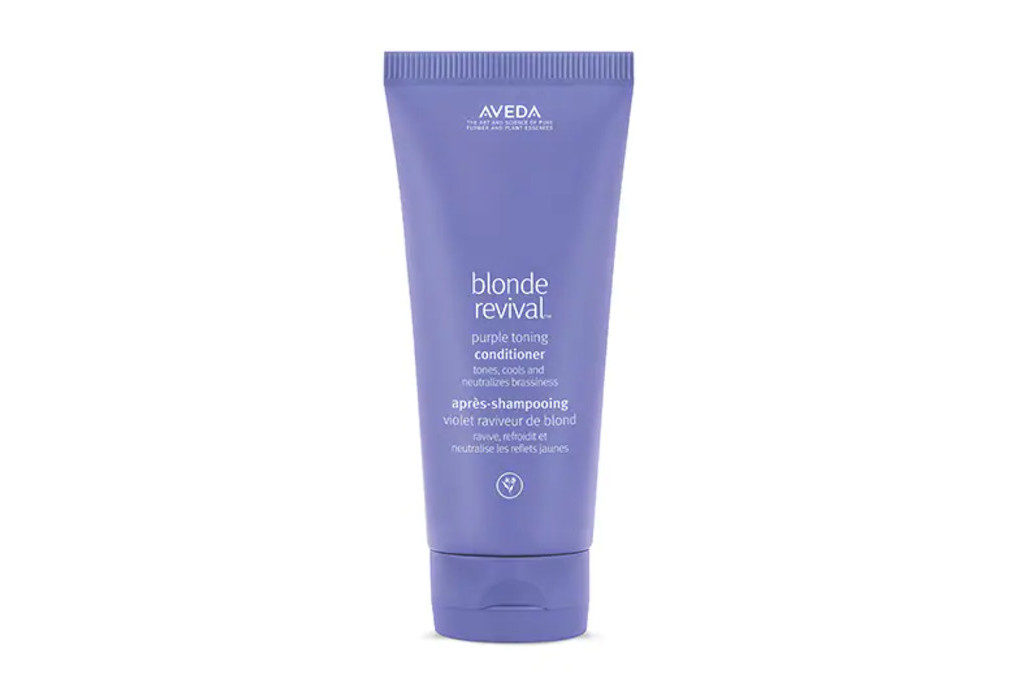 Purple bottle of conditioner