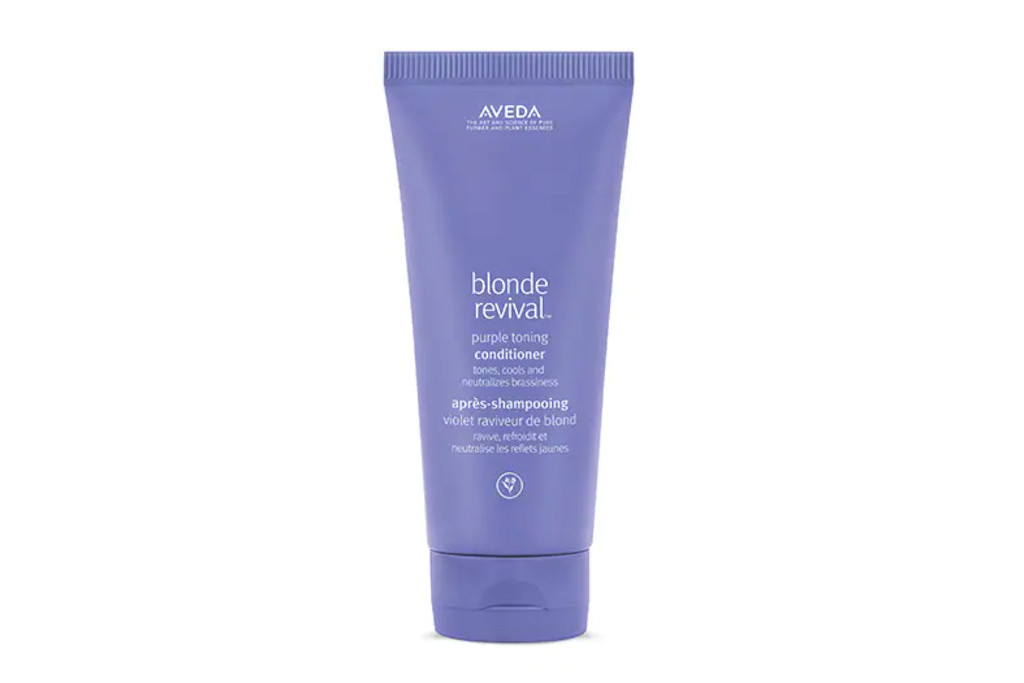 Purple bottle of conditioner