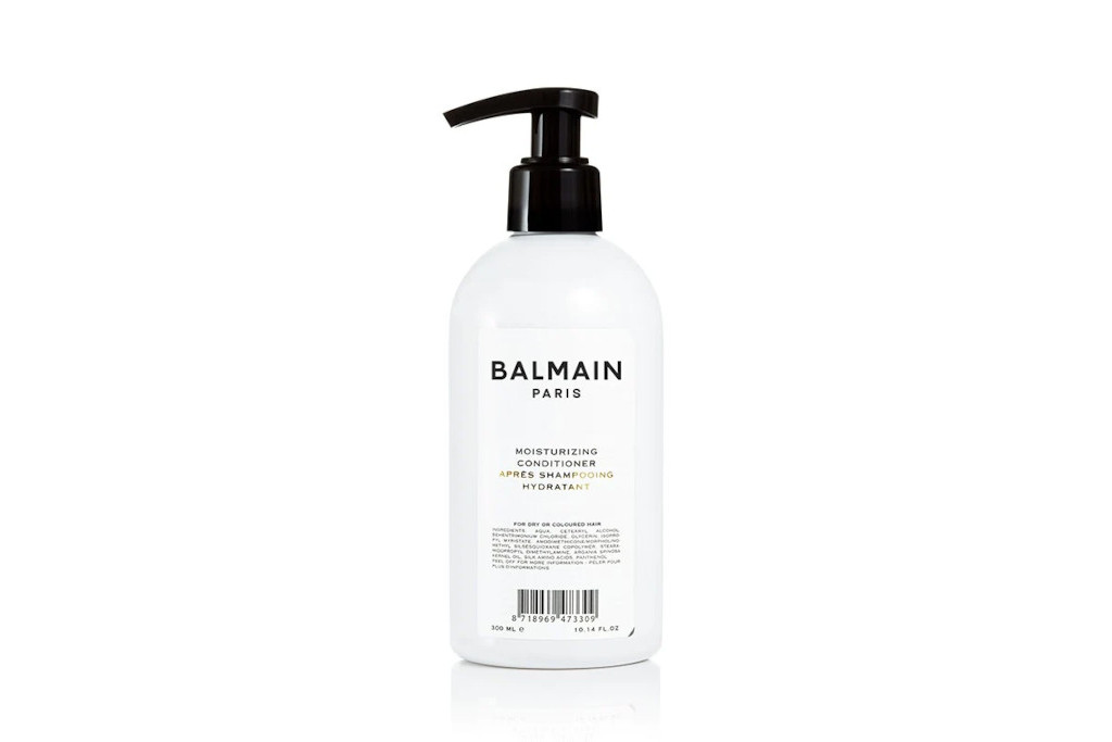 White bottle with black pump cap