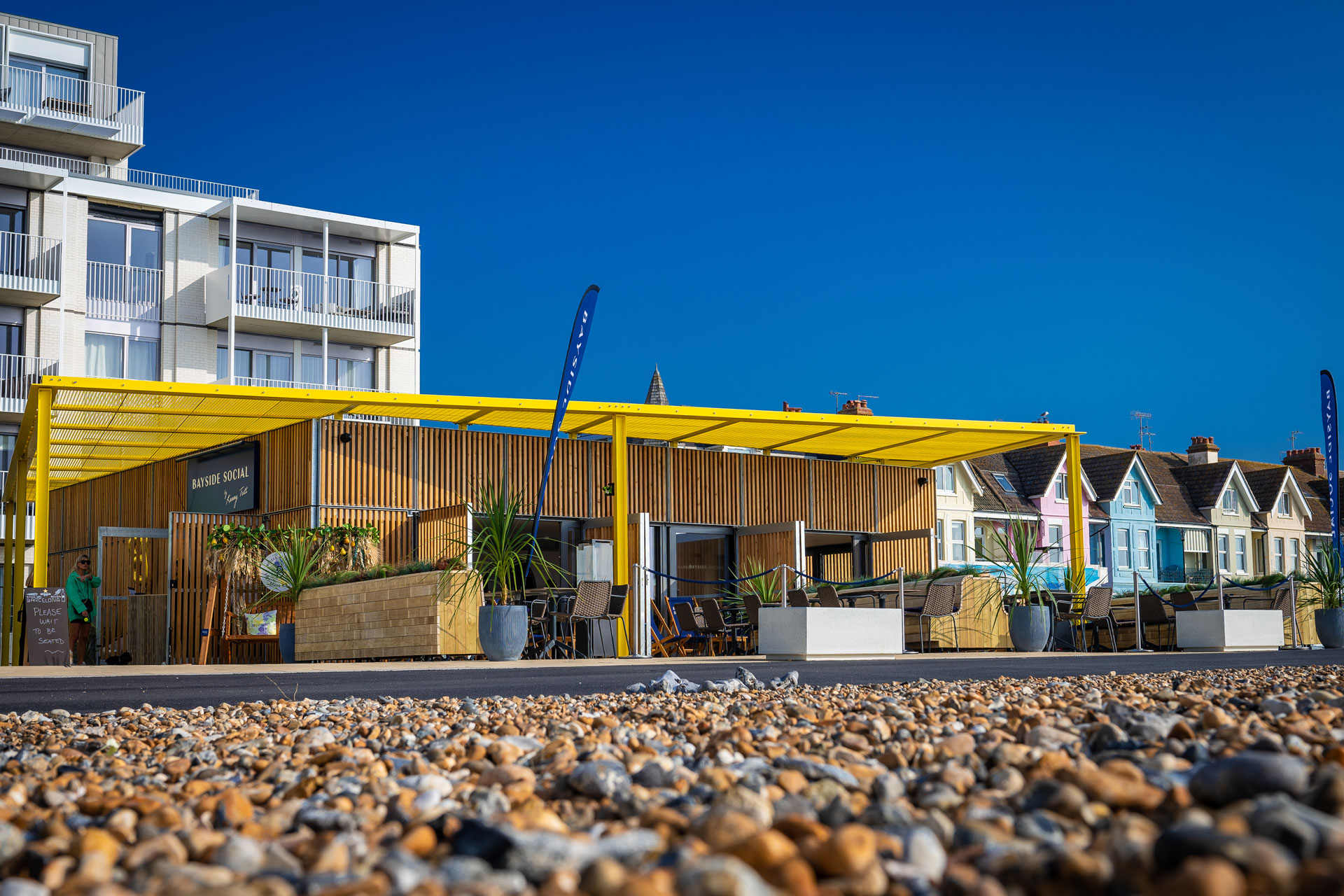 Bayside, a beachfront restaurant in Brighton