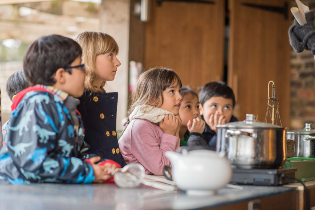 Children at a workshop at Chelsea Physic Gardens