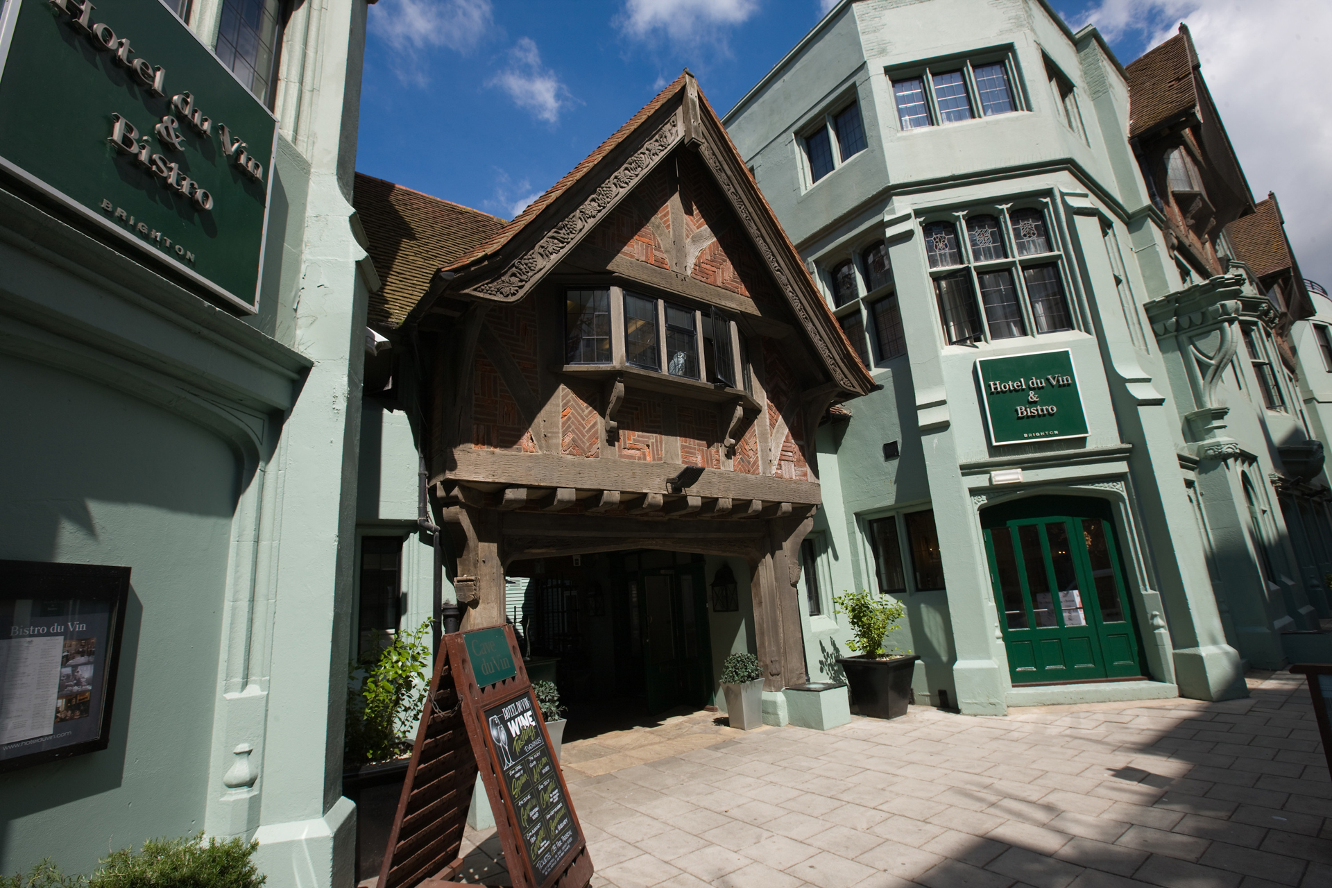 The exterior of Hotel du Vin, Brighton