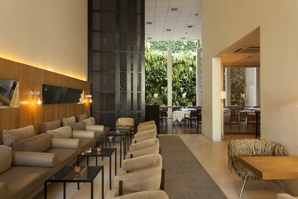 hotel lobby bar at Emiliano in São Paulo, Brazil