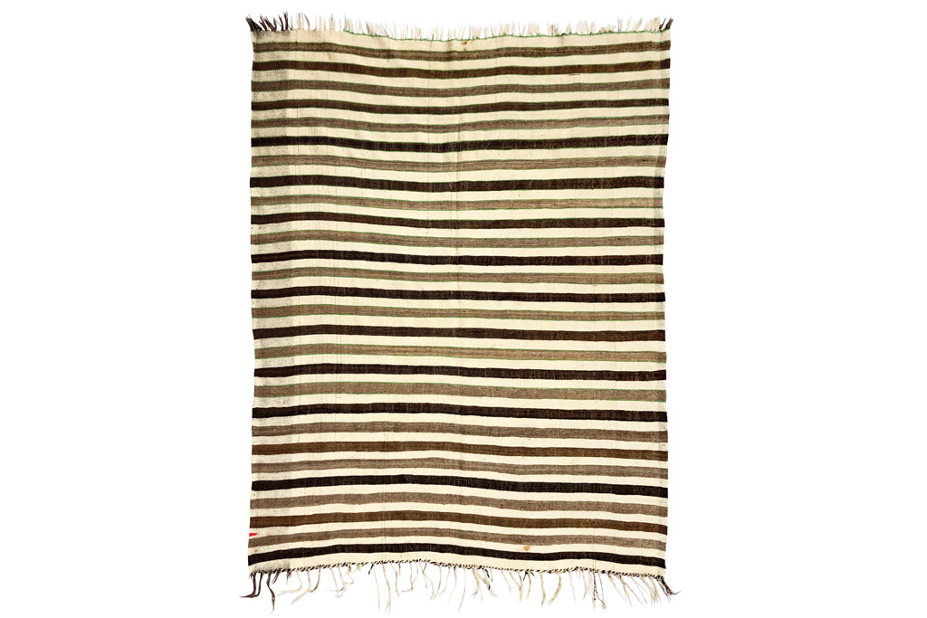 striped vintage berber moroccan kilim rug 