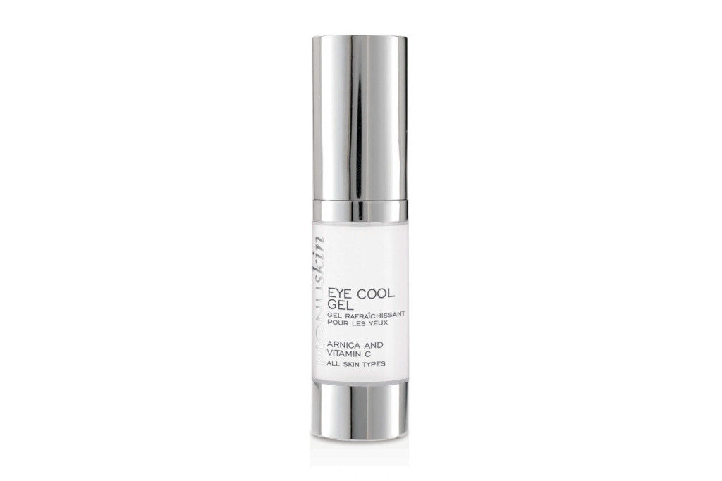 Clear and silver tube of eye gel
