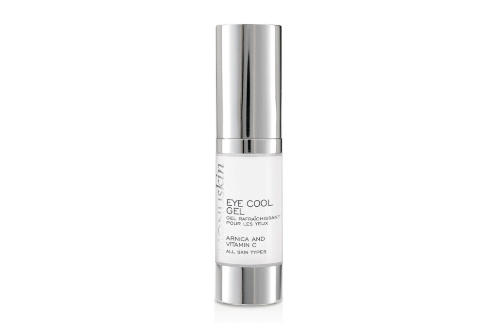 Clear and silver tube of eye gel