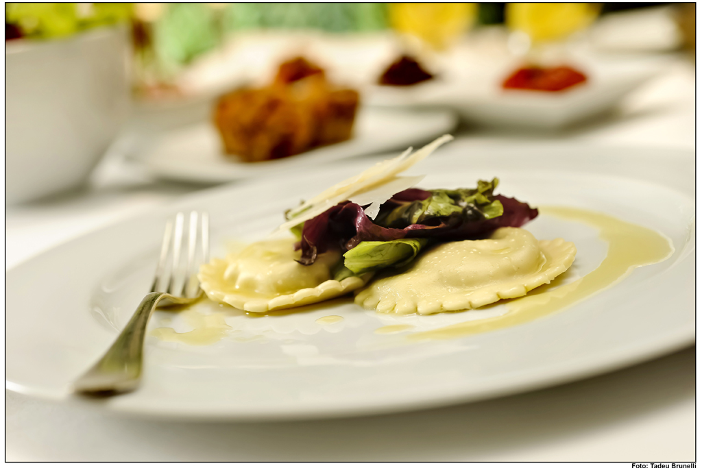 dish of ravioli at hotel Emiliano restaurant