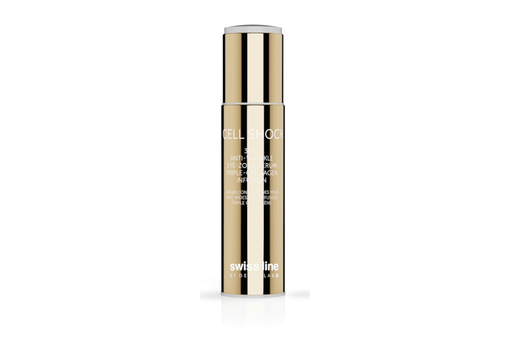 Gold tube of eye serum
