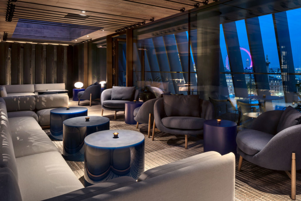 Rooftop restaurant at The Londoner hotel