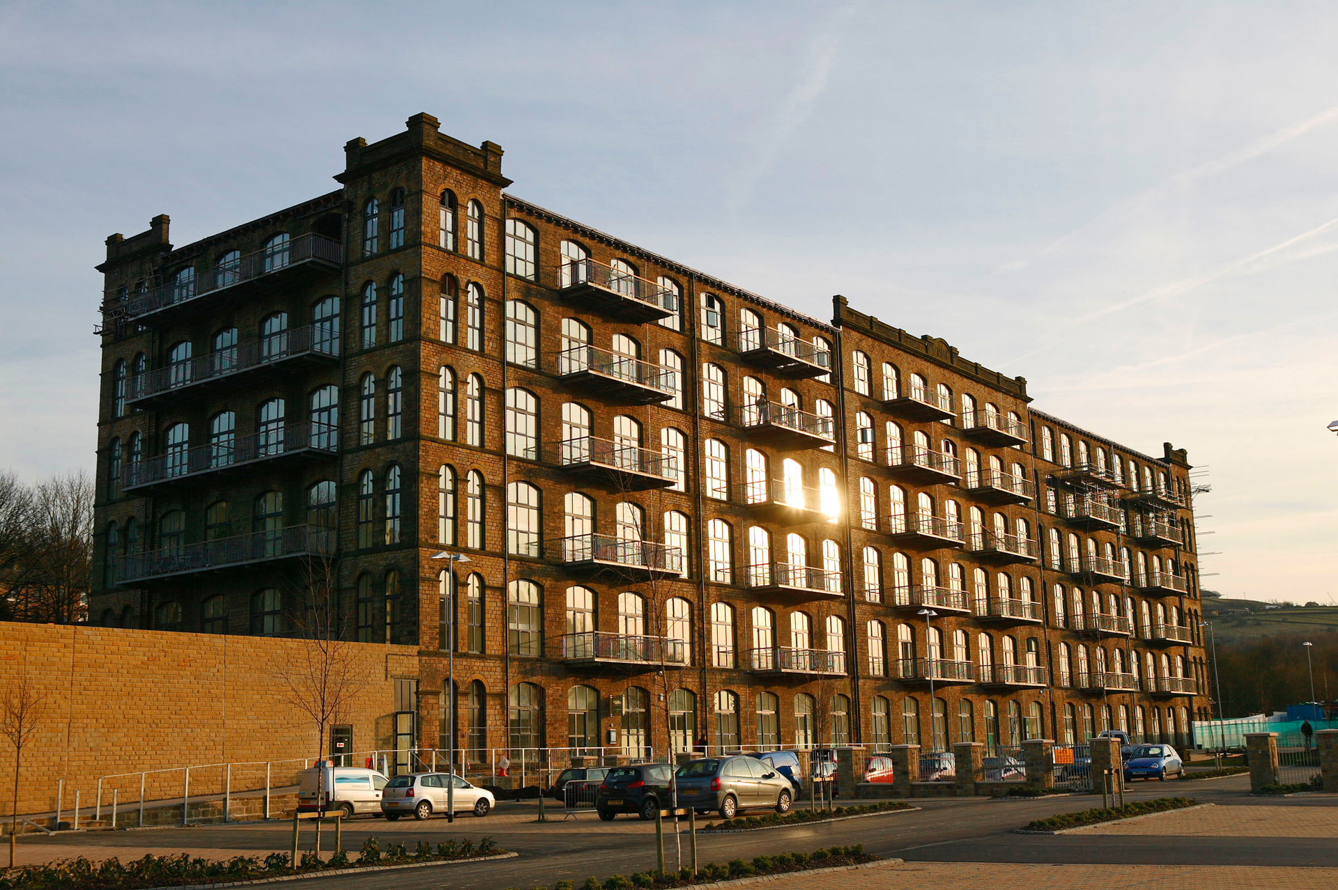 The exterior of Titanic Spa, previously a textile mill