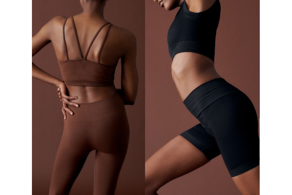 Close up of models in activewear