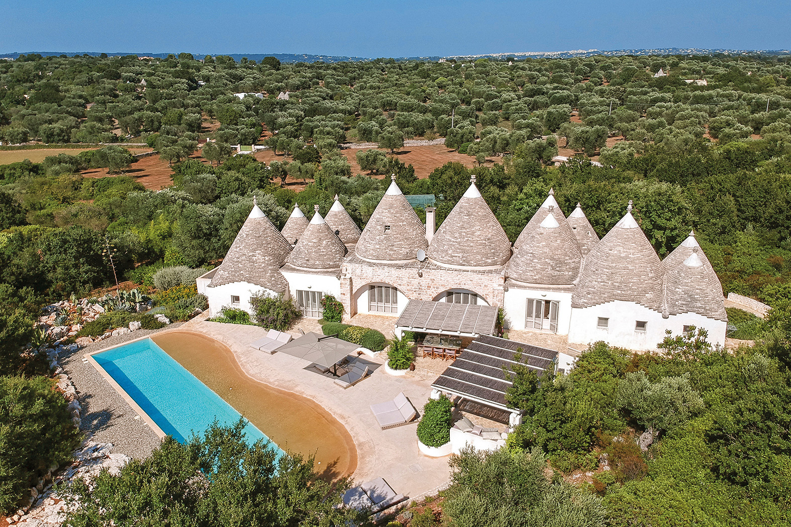 Villa Katerina with pointed roofs