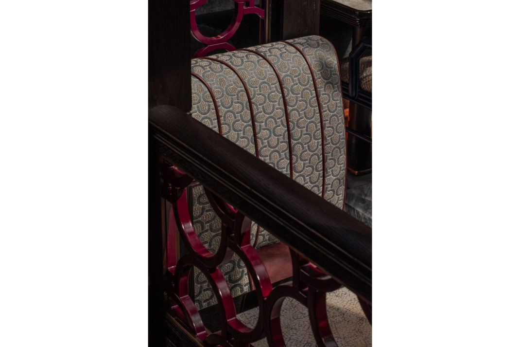 close up chair in the luxurious chinese restaurant, Tattu